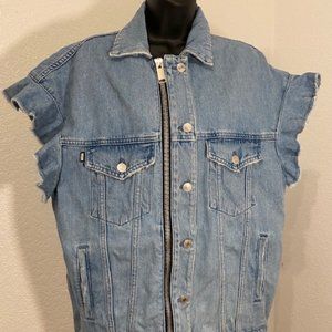 NWT MSGM Milano Denim Zip-up - Medium